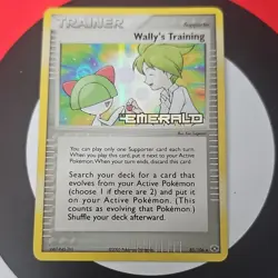 Pokemon EX Emerald Wally's Training 85/106 Holo Trainer Supporter 2005 Nintendo - Image 1