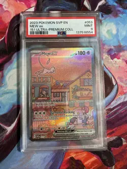 2023 POKEMON SVP EN-SV 151 ULTRA-PREMIUM COLLECTION PROMO #053 MEW EX PSA 9 - Image 1
