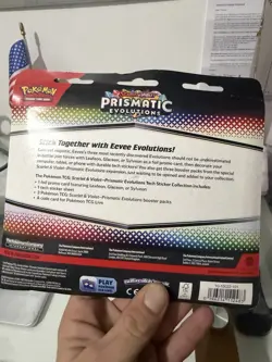 Pokemon TCG Prismatic Evolutions Tech Sticker Collection - Sealed Pack - Image 3