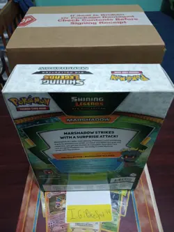 Pokemon 2017 Shining Legends Marshadow Pin Collection Box Sealed Lightly Wore - Image 5