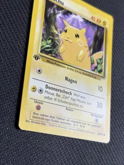 1999 Pokemon Pikachu #58 WOTC 1st Edition Base Set German - Image 4