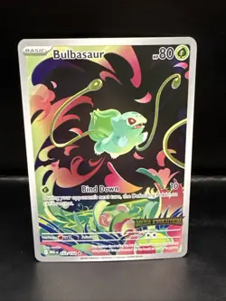 Pokemon Bulbasaur 133/132 Me01 Mega Evolution Illustration Rare Holo Stamped B - Image 1