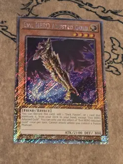 Yugioh Evil HERO Adusted Gold RA04-EN029 1st Edition Platinum Rare NM - Image 1