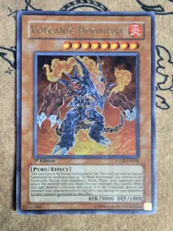Yugioh Volcanic Doomfire FOTB-EN008 1st Edition Ultra Rare LP - Image 1