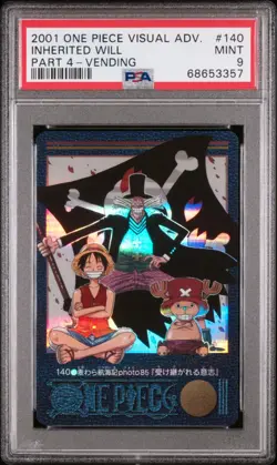 PSA9 One Piece Carddass Visual Adventure Luffy Chopper Hiluluk Inherited Will - Image 1