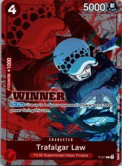Trafalgar Law (Winner Pack Vol. 7) P-017 One Piece Promotion Cards One Piece - Image 1