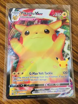 Pikachu VMAX SWSH 062 Pokemon Celebrations Black Star Promo Card NEAR MINT - Image 1