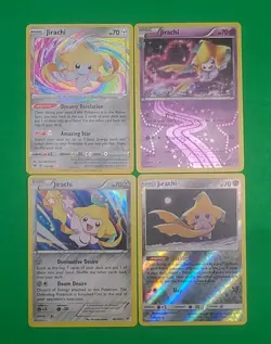 Pokemon Alternate Art Jirachi Holo Cards Lot Of 4 Radiant, Amazing Team Up, NM-M - Image 1