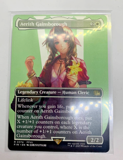 MTG Aerith Gainsborough #0374 Rare Extended Borderless English Magic FF - Image 1