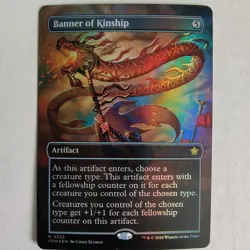 Banner of Kinship - Foil Borderless - NM - Foundations FDN - MTG - Image 1