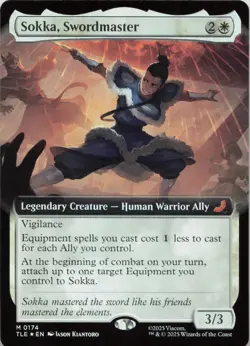 Sokka, Swordmaster (Extended Art) - FOIL - M Avatar: The Last Airbender: Eternal - Image 1