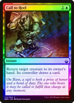 Call to Heel FOIL Battlebond NM Blue Common MAGIC THE GATHERING CARD ABUGames - Image 1