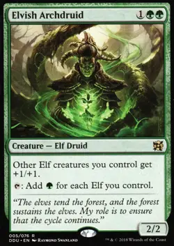 1x ELVISH ARCHDRUID - Elf - MTG - Dueld Deck/M13/LOTR - Magic the Gathering - Image 1