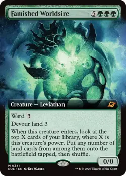 Famished Worldsire (Extended Art) (341) (Foil) [Edge of Eternities] - Image 1
