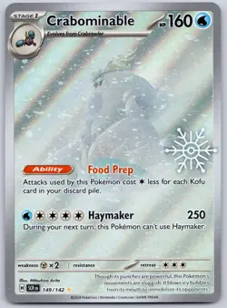 Crabominable 149/142 Holiday Calendar Stamped (NM) - Illustration Rare Pokemon - Image 1