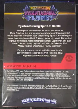 Heavy Weight Pokemon TCG Mega Evolution Phantasmal Flames Booster Packs New - Image 3