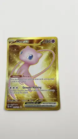 Mew EX 205/165 Scarlet & Violet 151 Gold Hyper Rare Pokemon Full Art - Nm - Image 2