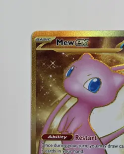 Mew EX 205/165 Scarlet & Violet 151 Gold Hyper Rare Pokemon Full Art - Nm - Image 4