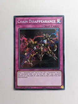 Chain Disappearance - LCKC-EN094 - Secret Rare 1st Edition Yugioh VLP - Image 1