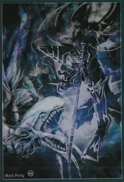 (50)YuGiOh Small Size Dark Magician vs Blue-Eyes White Dragon Card Sleeves 50Pcs - Image 1