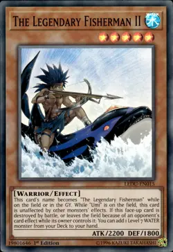 The Legendary Fisherman II - Super Rare 1st Edition LEDU-EN015 - LP - YuGiOh - Image 1