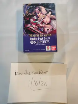 2025 One Piece TCG - The Azure Sea's Seven - Double Pack Set 9 - SEALED IN HAND - Image 1