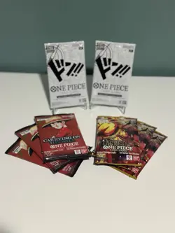 One Piece Carrying On his Will Op-13 & PRB-02 Lot of 6 Sealed Loose Packs + 2 DP - Image 3