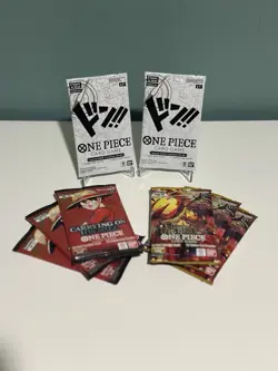 One Piece Carrying On his Will Op-13 & PRB-02 Lot of 6 Sealed Loose Packs + 2 DP - Image 4