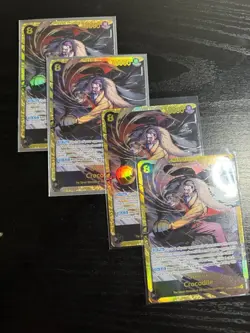 2026 One Piece Crocodile op14-120 Sec X4 PLAYSET - Image 1
