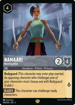 NAMAARI - Morning Mist Legendary #189/204 EN 2 Disney Lorcana RISE OF FLOODBORN - Image 1
