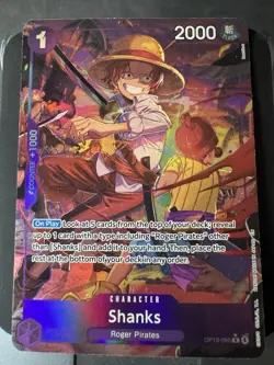 Shanks Alternate Art OP13-065 One Piece Card Game - Image 1
