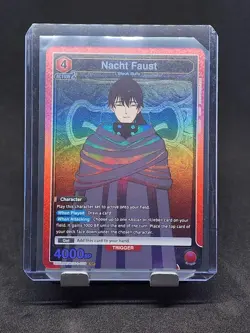 Union Arena Black Clover Nacht Faust UE08BT/BCV-1-079 SR Foil Card NM - Image 1