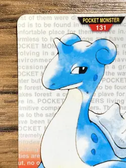 Pokemon Carddass Card Lapras No.131 Bandai Pocket Monsters Red ver. 1996 - Image 3