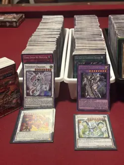 6500+YUGIOH CARDS PREMIUM COLLECTION ULTIMATE LOT W/ 500HOLO FOILS & RARES. - Image 4