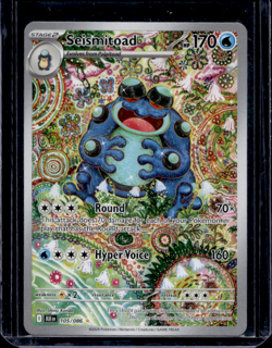 Pokemon TCG Black Bolt Seismitoad Illustration Rare Card 105/086 English - Image 1
