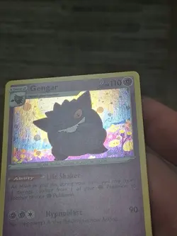 Pokemon TCG Gengar SWSH052 LP/NM Black Star Promo Card SWIRL 🔥 Galaxy Holo 🔥 - Image 4