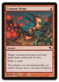 Crimson Wisps #88 (LP) Shadowmoor SHM Magic MTG - Image 1