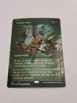 MTG Primal Vigor Secret Lair Drop 2021 Foil NM/LP Borderless #314 - Image 1