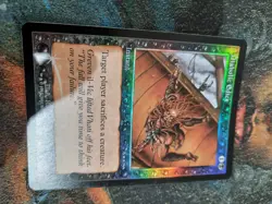 Magic Gathering MTG - 1 x FOIL Arena Promo Diabolic Edict - Ex - Image 1