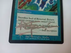 Seal of Removal (FOIL, SIGNED) Nemesis MTG NM - Image 2