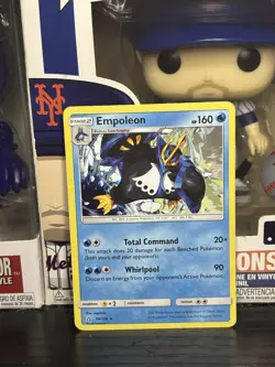Pokemon TCG Sun & Moon Ultra Prism - Empoleon #34/156 - Cracked Ice Holo Rare - Image 1