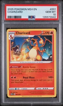 2025 POKEMON M24 EN-MCDONALD'S COLL #001 CHARIZARD PSA 10 - Image 1