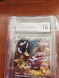 Pokemon Hoopa V GG53/GG70 Crown Zenith: Galarian Gallery Holo CGC 10 - Image 2