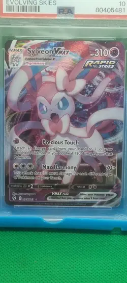 Sylveon VMAX 2021 Pokemon SWSH Evolving Skies 075/203 PSA 10 Gem Mint Graded TCG - Image 2