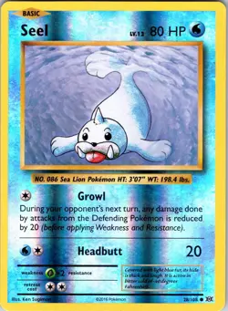 Seel 28/108 XY - Evolutions Pokemon TCG NM Reverse Holo - Image 1