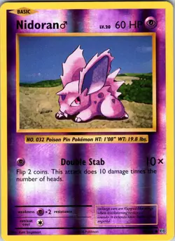 Nidoran M 43/108 XY - Evolutions Pokemon TCG NM Reverse Holo - Image 1