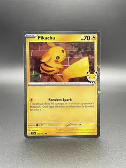 Pikachu 051 /162 Stamped 2026 Pokemon Day 30 Promo TCG With Coin - Image 1