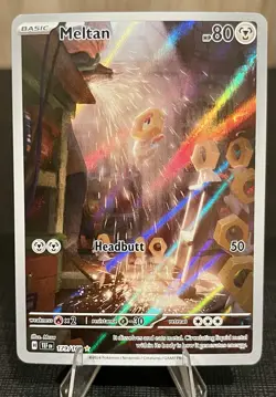Pokemon TCG Meltan 179/162 Temporal Forces Full Art IR Holo NM/Mint - Image 1