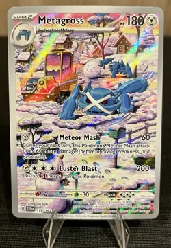 Pokemon TCG Metagross 178/162 Temporal Forces Full Art IR Holo NM - Image 1