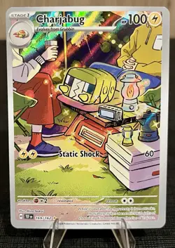 Pokemon TCG Charjabug 169/162 Temporal Forces Full Art IR Holo NM/Mint - Image 1